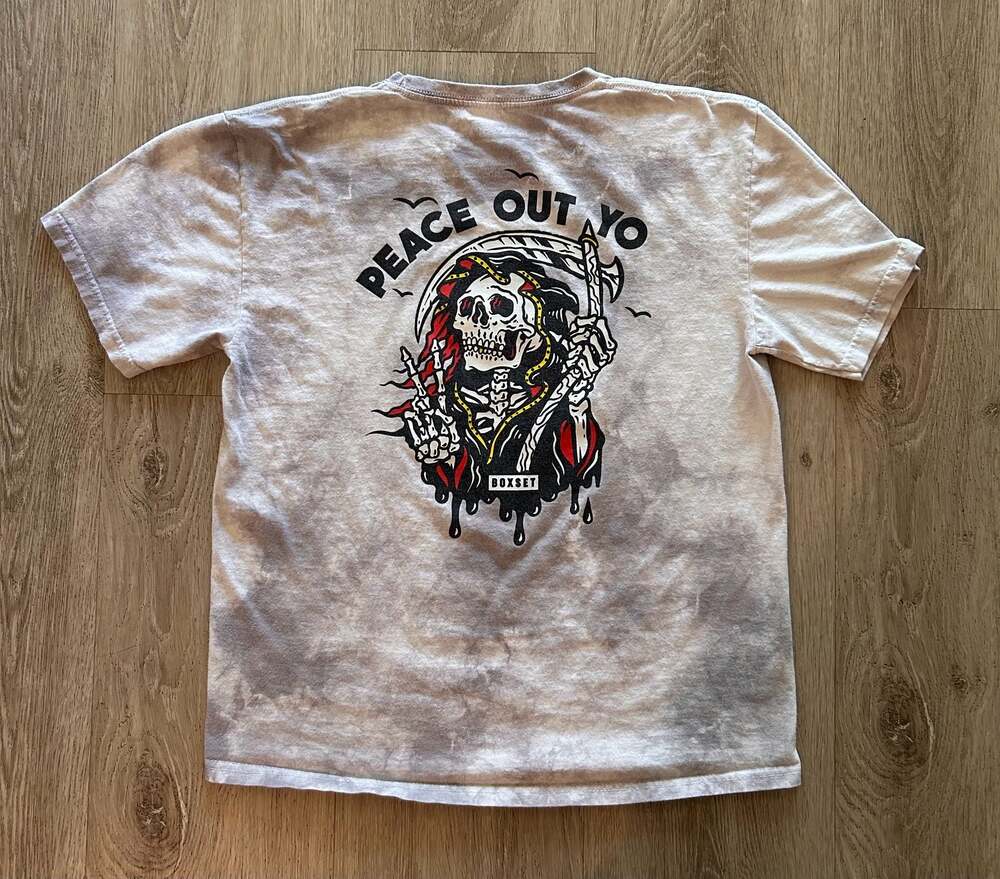 Boxset Peace Out Yo Tie Dye Reaper Graphic T-Shirt